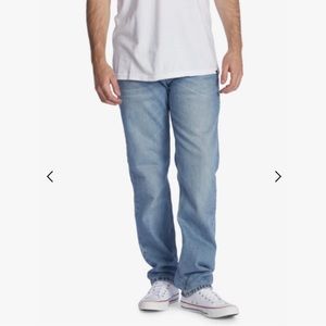 NWT Quiksilver Aqua Cult Aged Straight Fit Jeans size 34